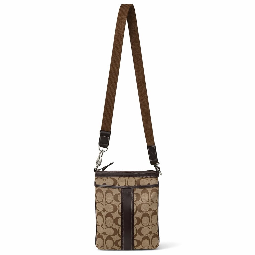 Coach Signature Crossbody messenger leather bag